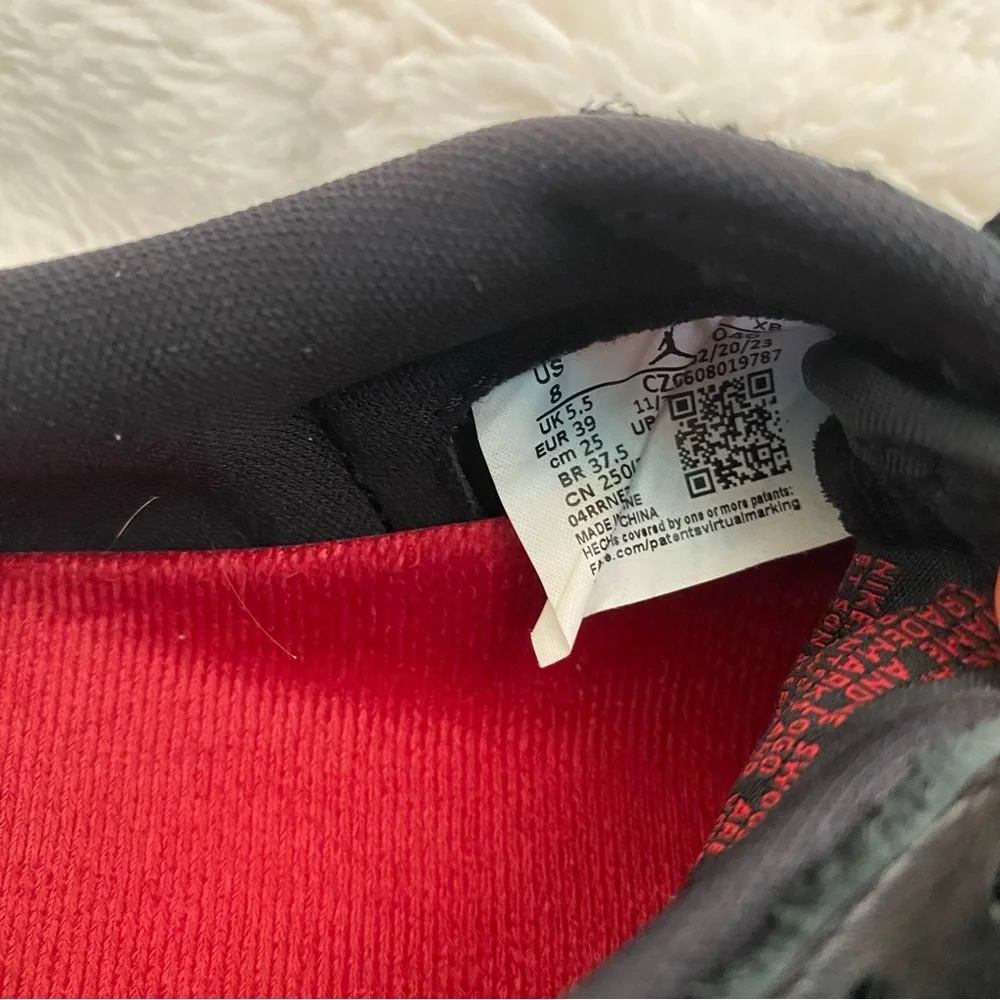 Air Jordan 1 Low OG NC to Chi Women’s Sneakers in Black, Red, and Blue Size 8